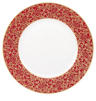 Assiette à  diner rouge - Raynaud